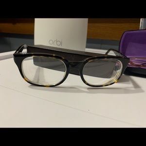 Dark tortoise shell prescription eyeglasses